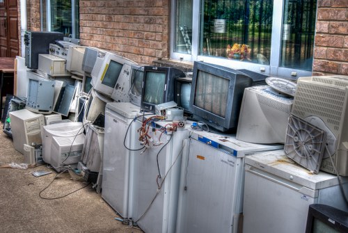 Landlord inspecting a cleared property